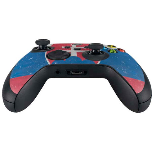 Slovakia Flag Distressed Xbox Series X Controller Skin